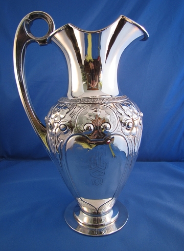 21. Sterling Water Pitcher, Dominick & Haff